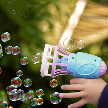 Children's Electric Fan Bubble Gun Automatic