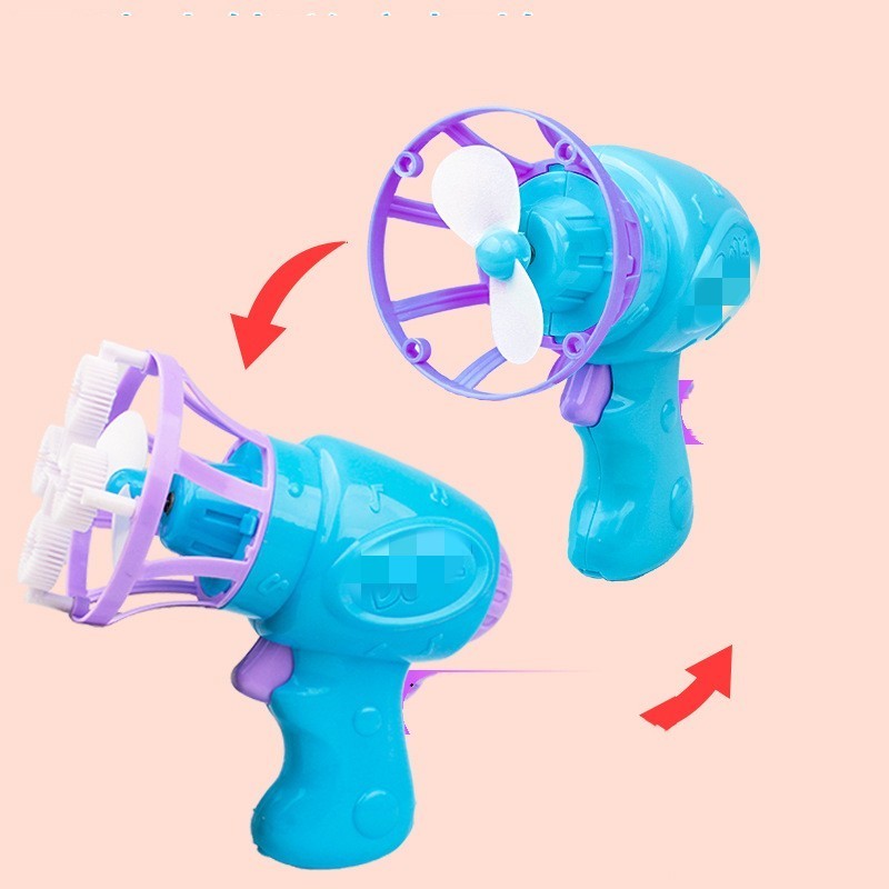 Children's Electric Fan Bubble Gun Automatic