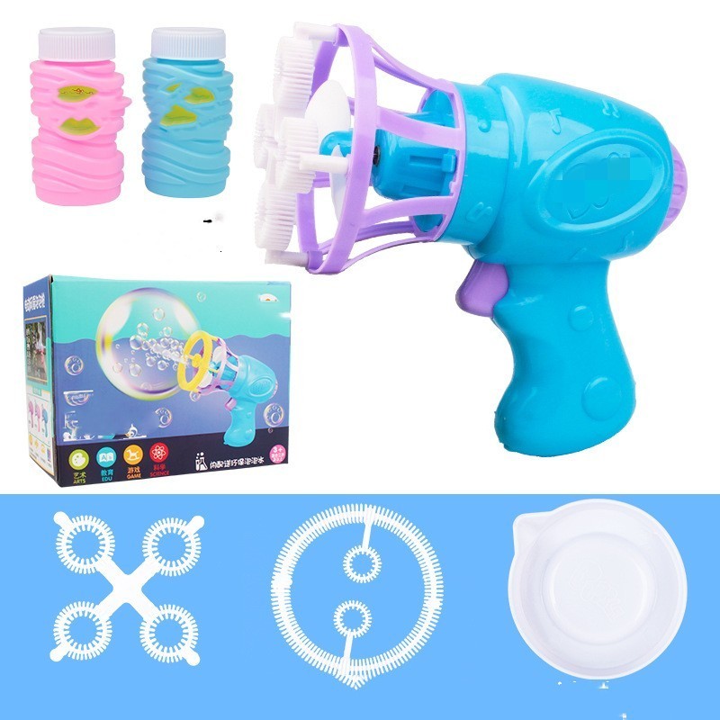 Children's Electric Fan Bubble Gun Automatic